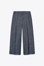 LINEN-BLEND CULOTTES