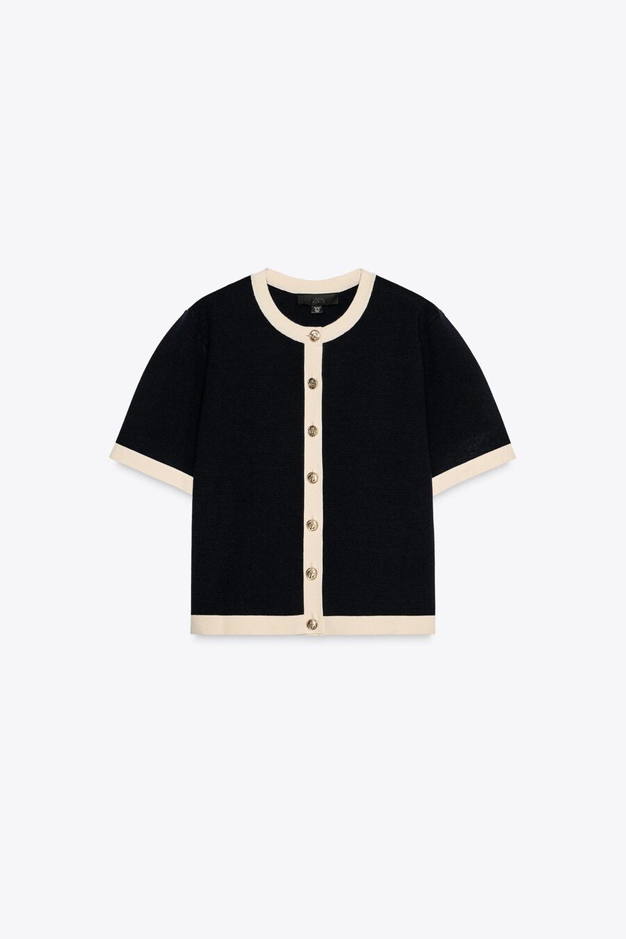 SHORT SLEEVE KNIT CARDIGAN