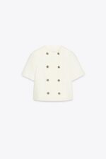 SHORT SLEEVE DOUBLE-BREASTED BLAZER