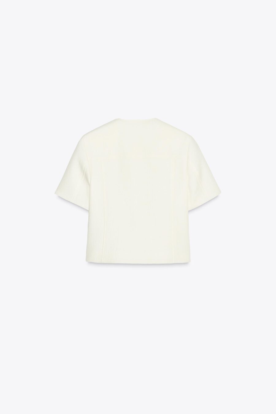 SHORT SLEEVE DOUBLE-BREASTED BLAZER