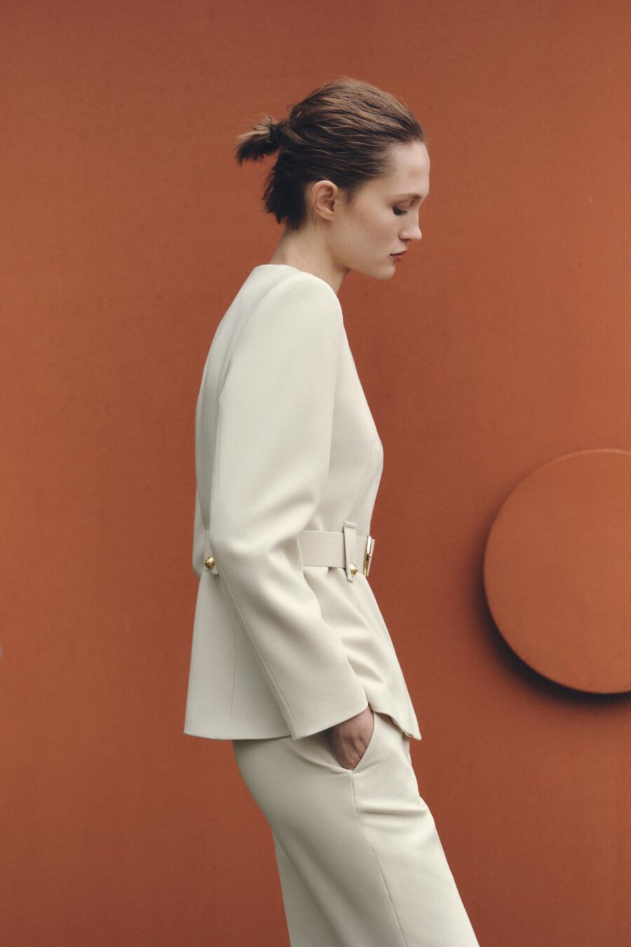 BLAZER WITH WIDE BELT