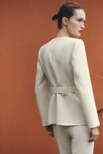 BLAZER WITH WIDE BELT