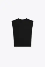 KNIT TOP WITH GOLDEN APPLIQUÉ