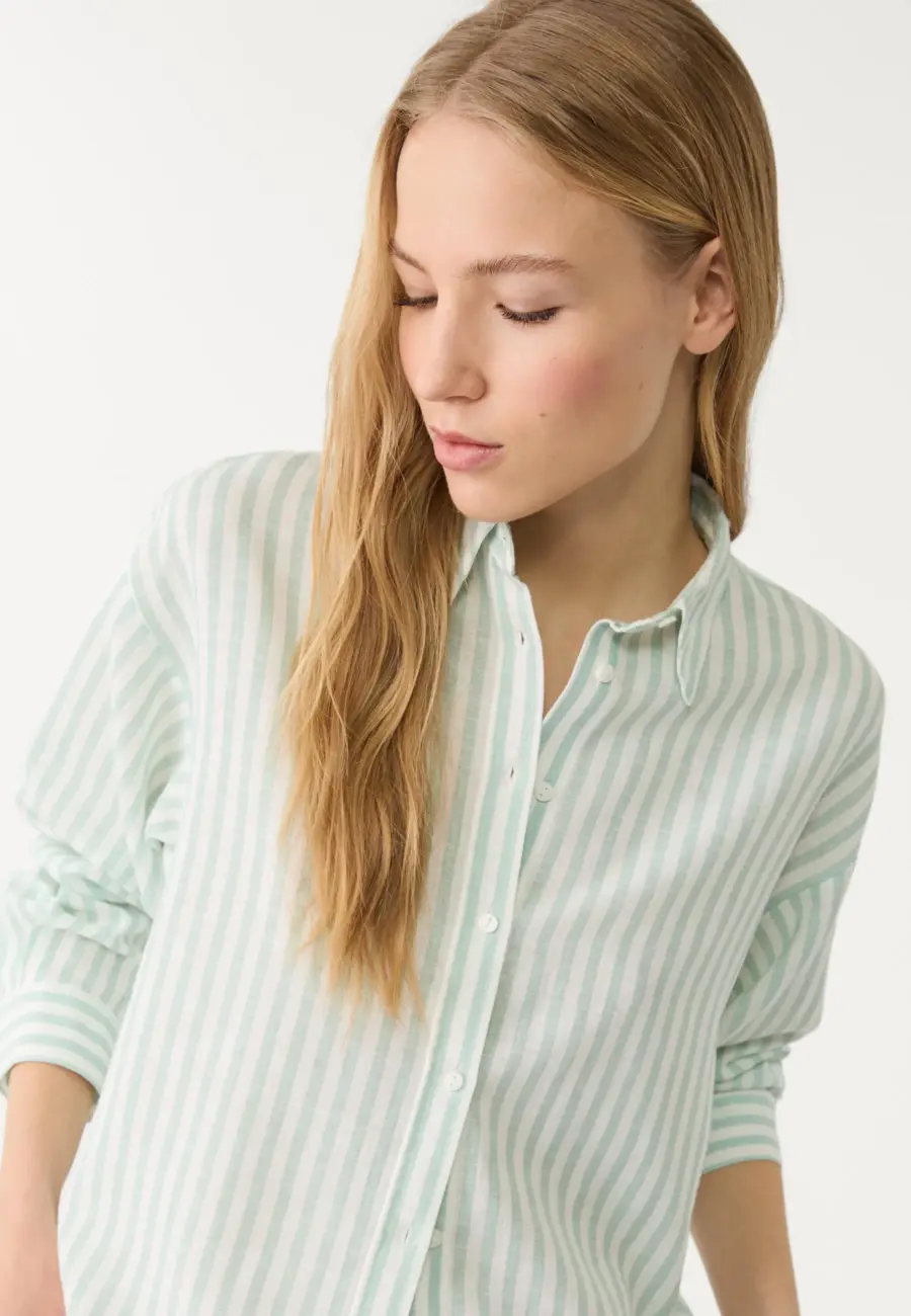Linen blend shirt