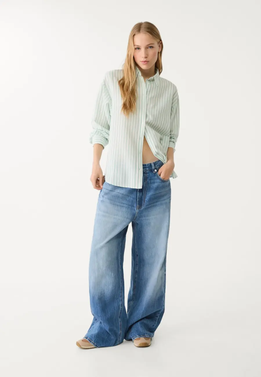 Linen blend shirt