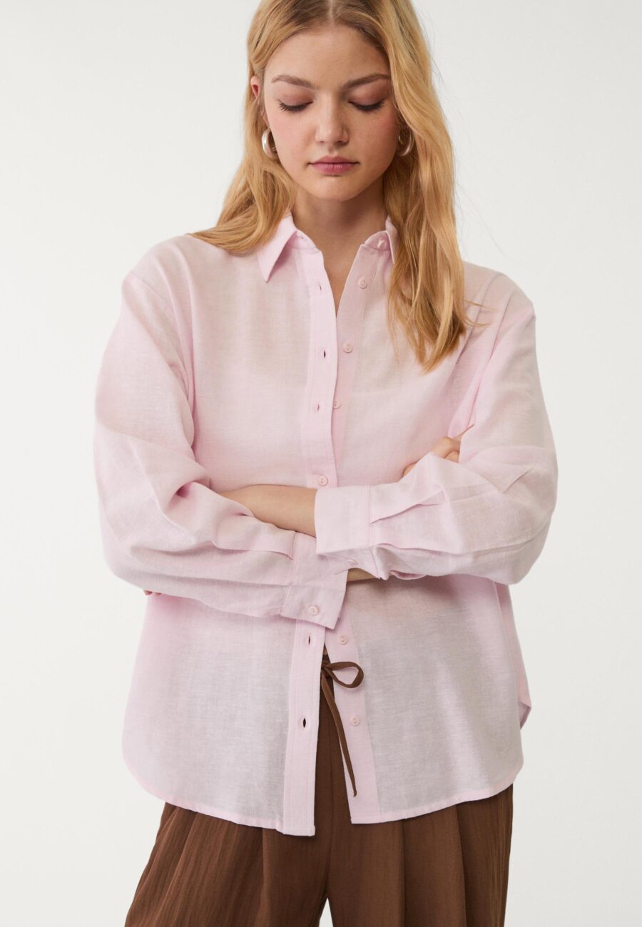 Linen blend shirt