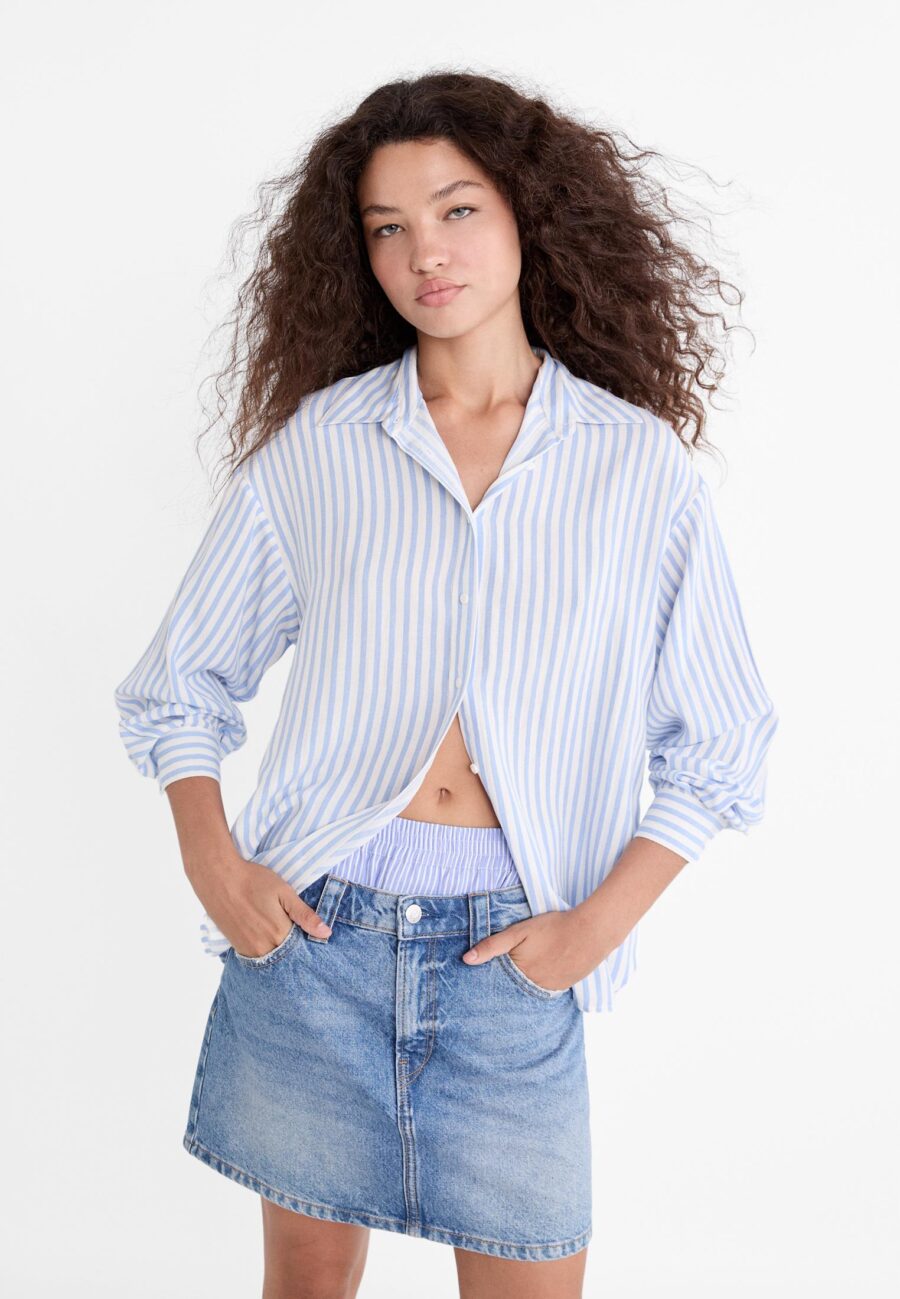 Linen blend shirt