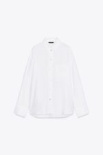OVERSIZED LINEN BLEND SHIRT
