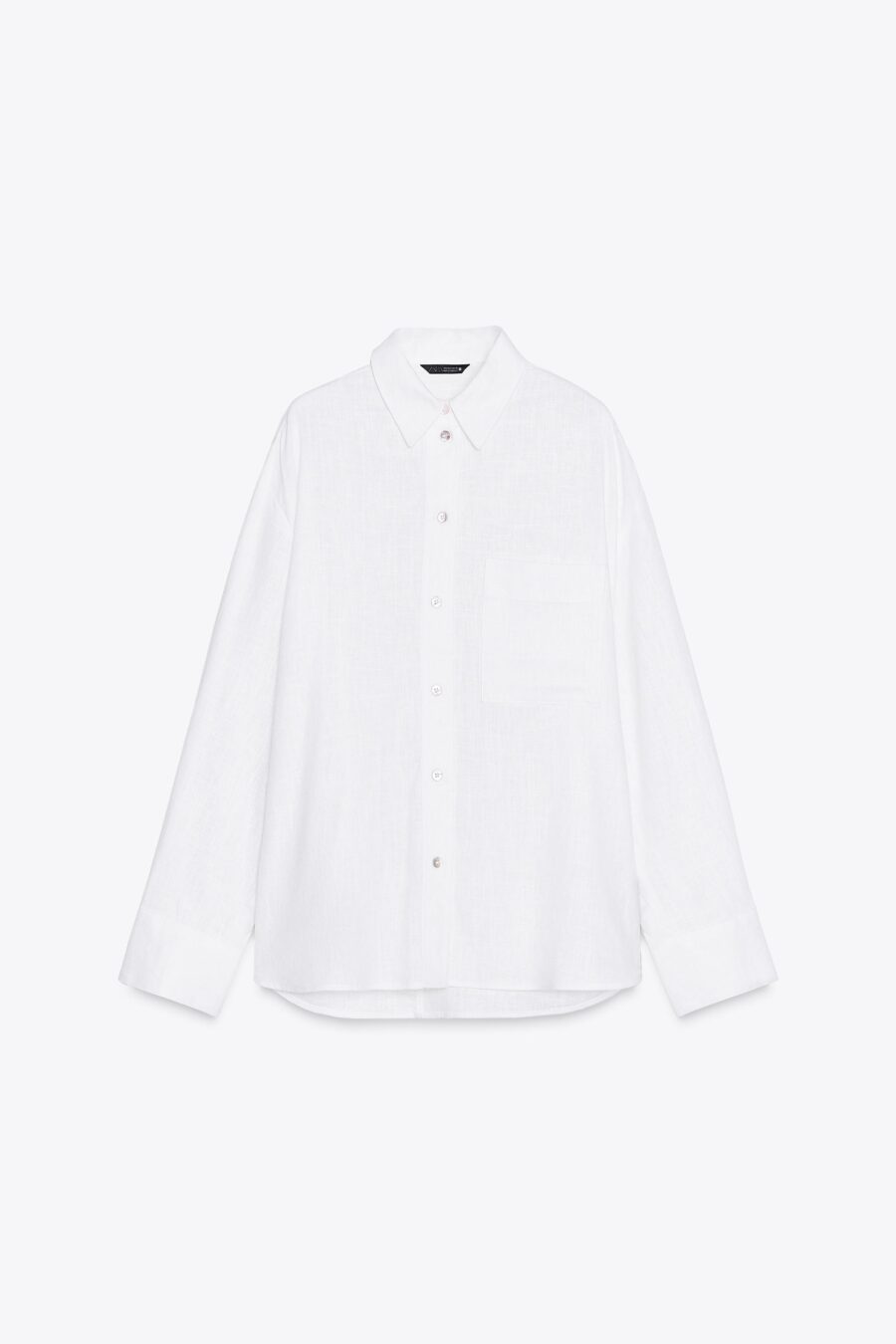 OVERSIZED LINEN BLEND SHIRT