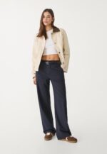 FLOWING STRAIGHT-LEG SMART TROUSERS WITH BELT