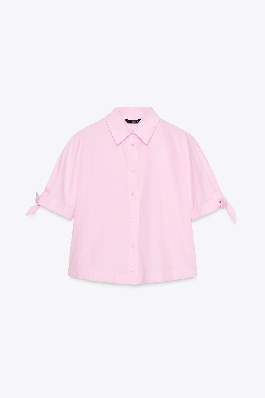 POPLIN SHIRT WITH TIES