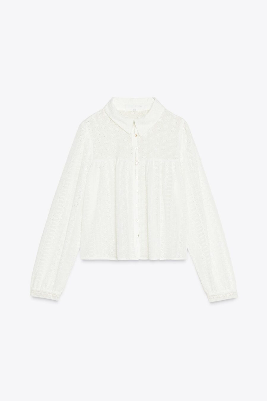 EYELET EMBROIDERY SHIRT