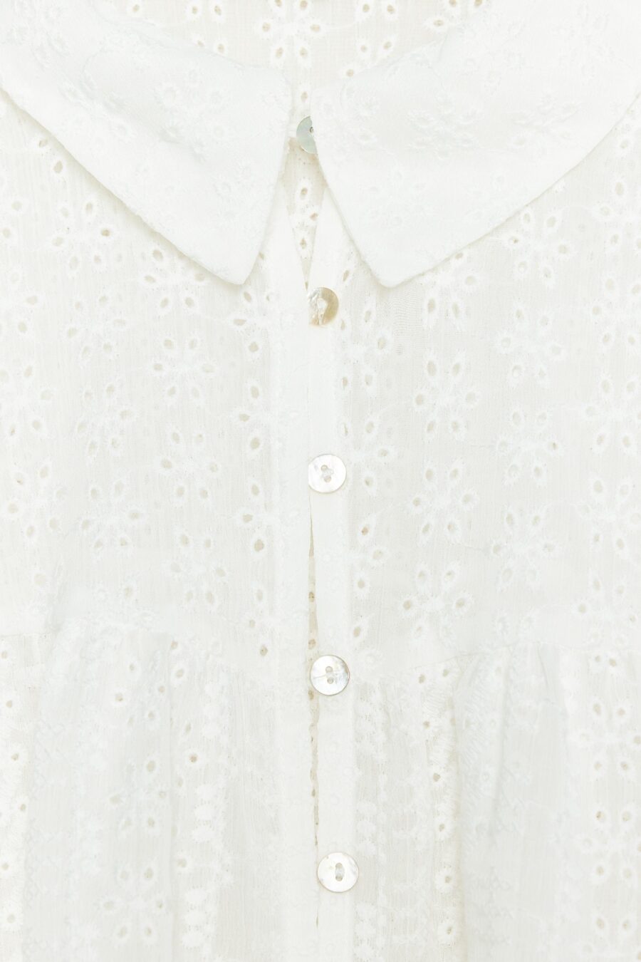 EYELET EMBROIDERY SHIRT
