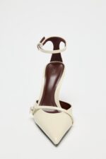 PATENT-EFFECT SHOES WITH STRAP