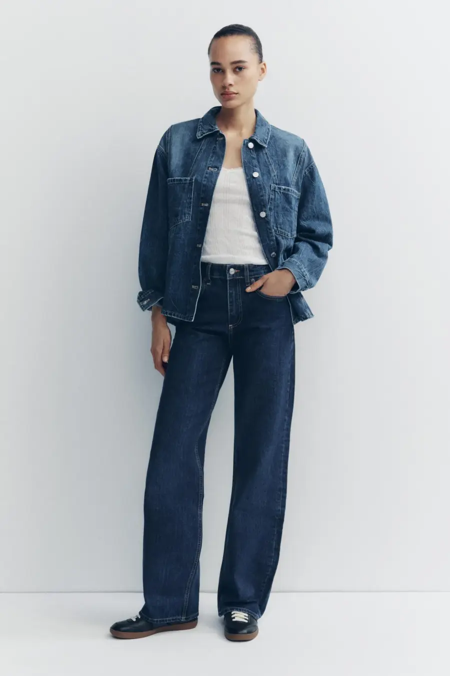 MID-RISE WIDE-LEG TRF JEANS