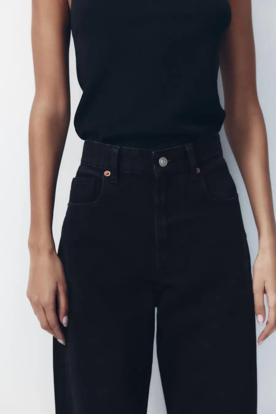 TRF WIDE-LEG HIGH-WAIST JEANS