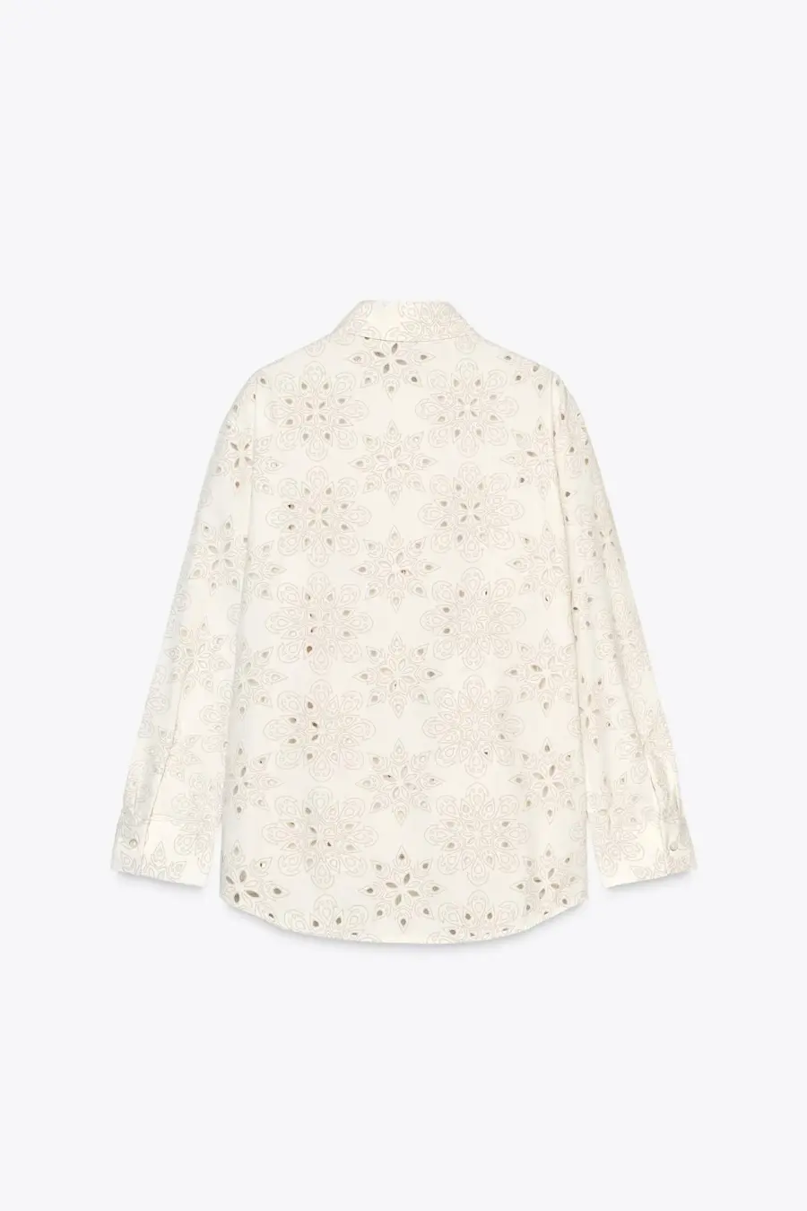 SHIRT WITH RUBBERISED CUTWORK EMBROIDERY