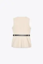 LONG WAISTCOAT WITH BELT