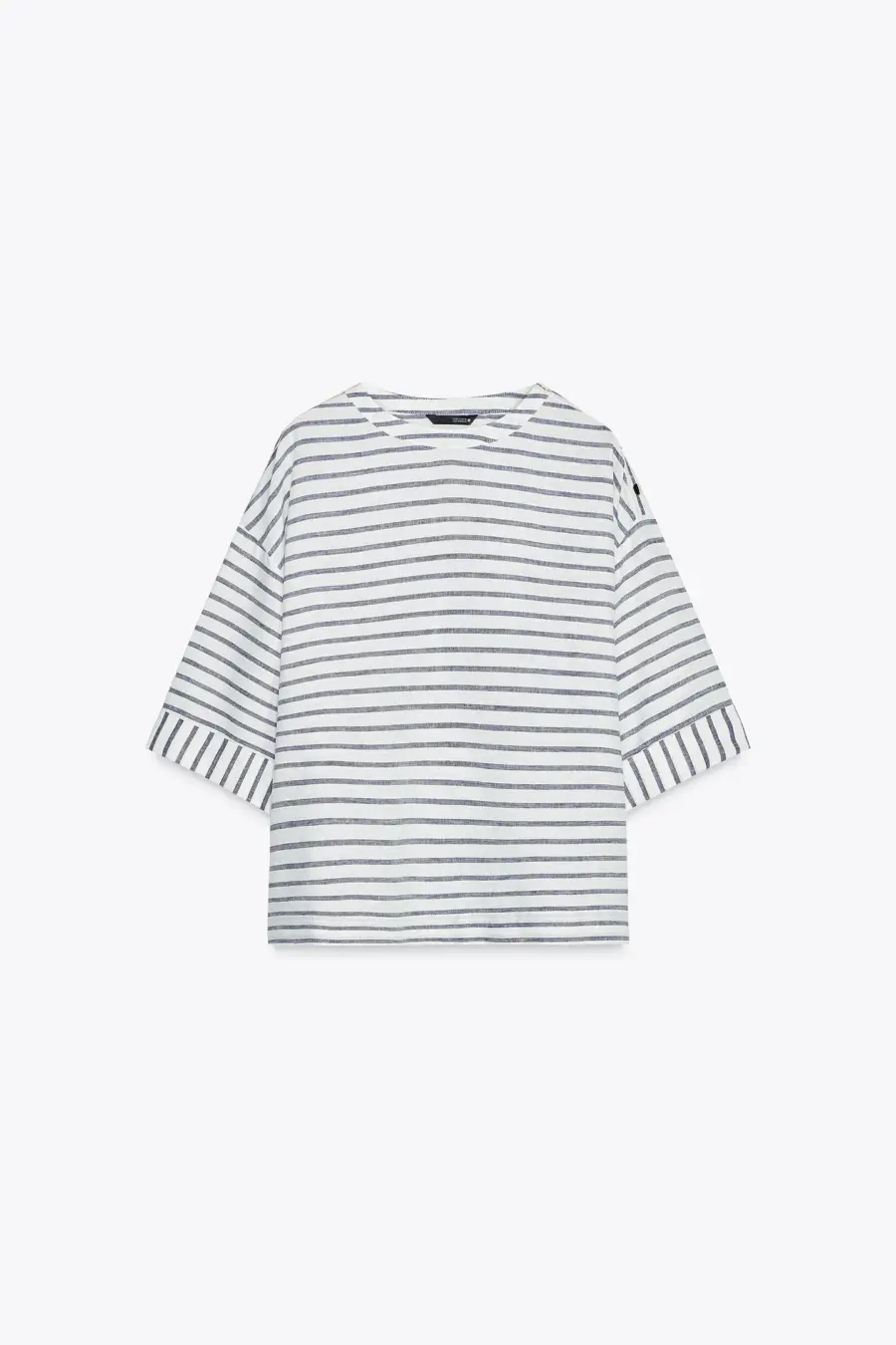 STRIPED LINEN BLEND SHIRT
