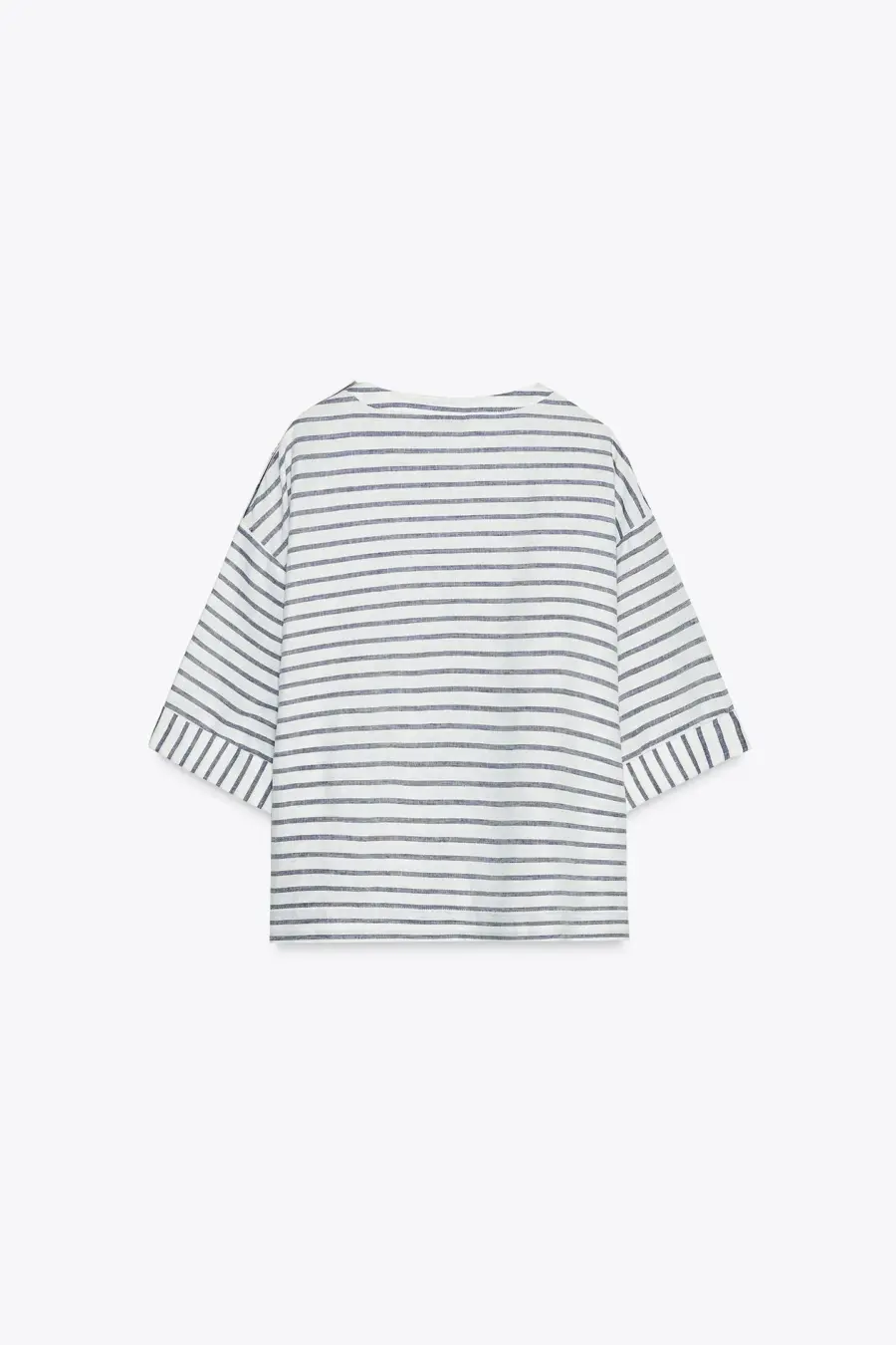 STRIPED LINEN BLEND SHIRT