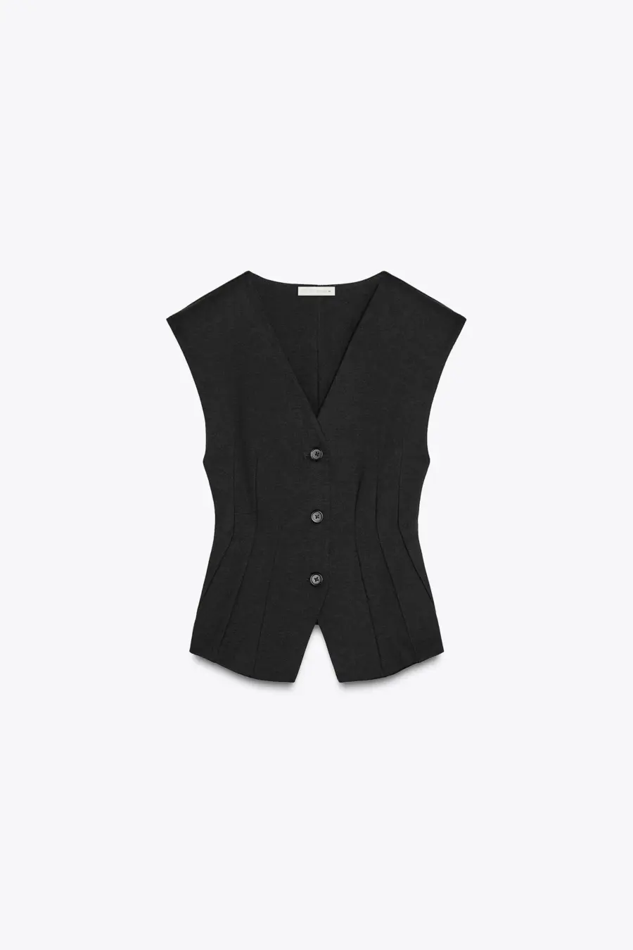 INTERLOCK SLEEVELESS TOP