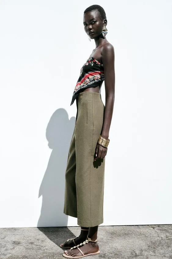 RUSTIC STRAIGHT-LEG TROUSERS