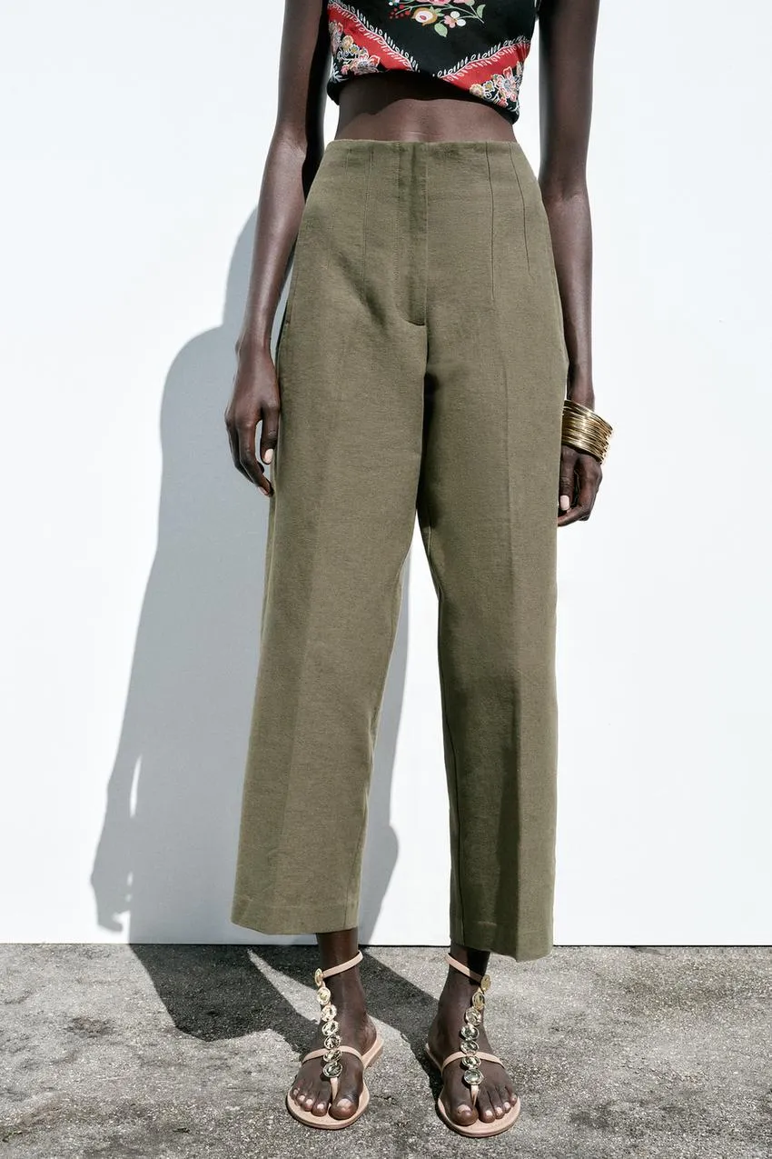 RUSTIC STRAIGHT-LEG TROUSERS