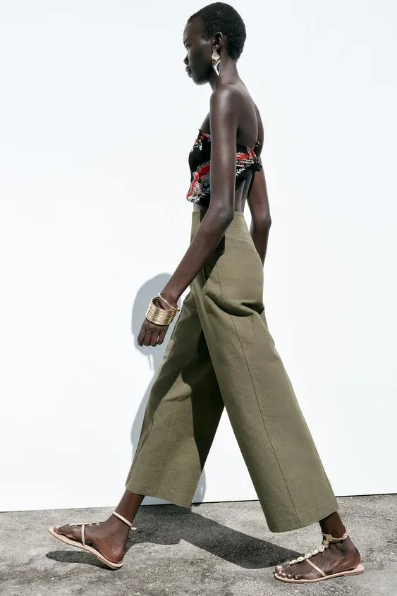 RUSTIC STRAIGHT-LEG TROUSERS