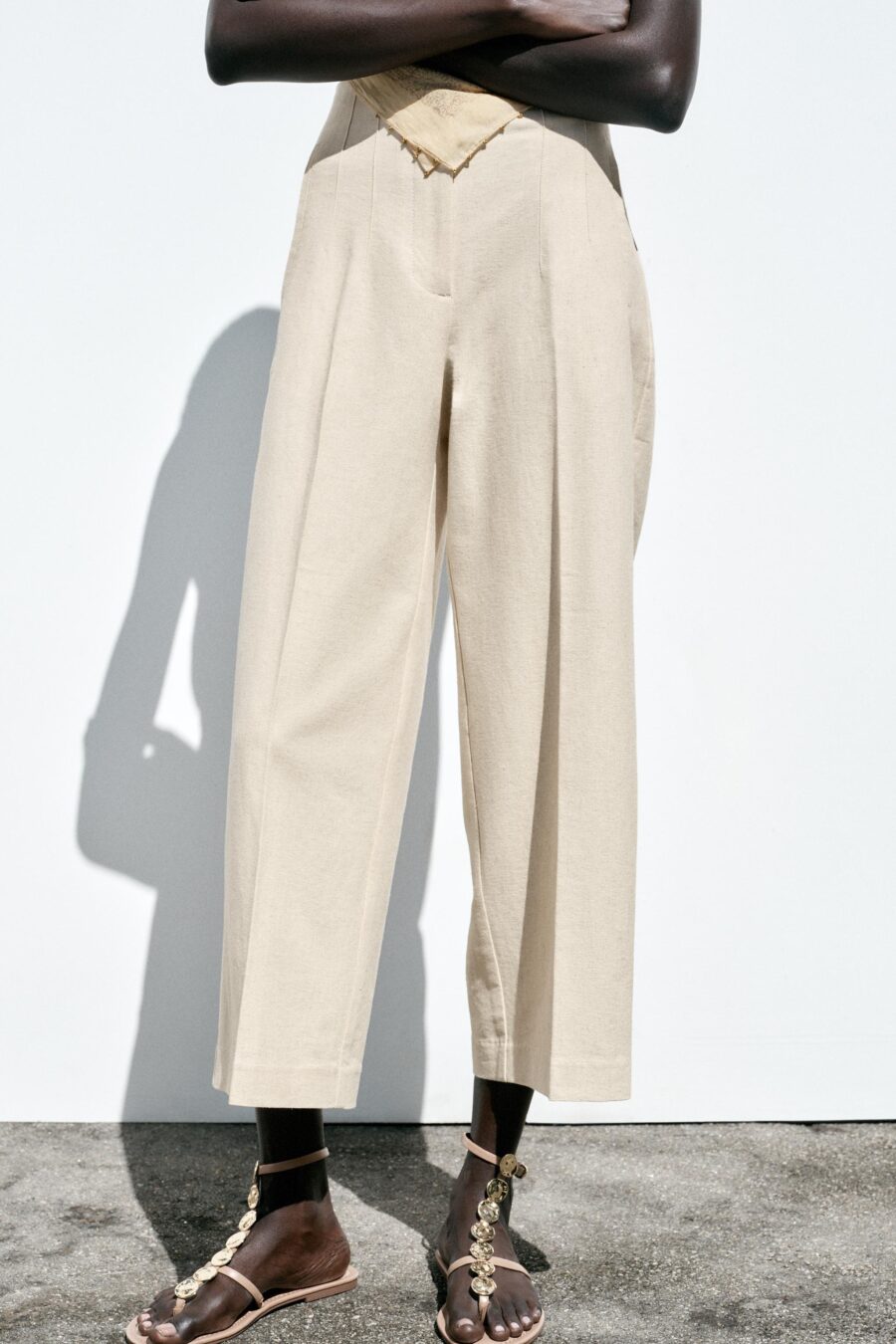 RUSTIC STRAIGHT-LEG TROUSERS