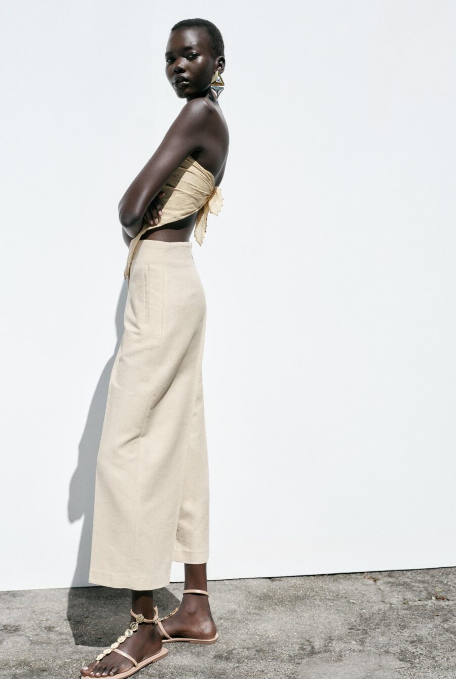 RUSTIC STRAIGHT-LEG TROUSERS