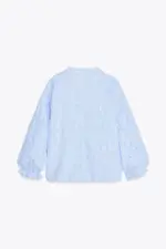 STRUCTURED STRIPED POPLIN BLOUSE