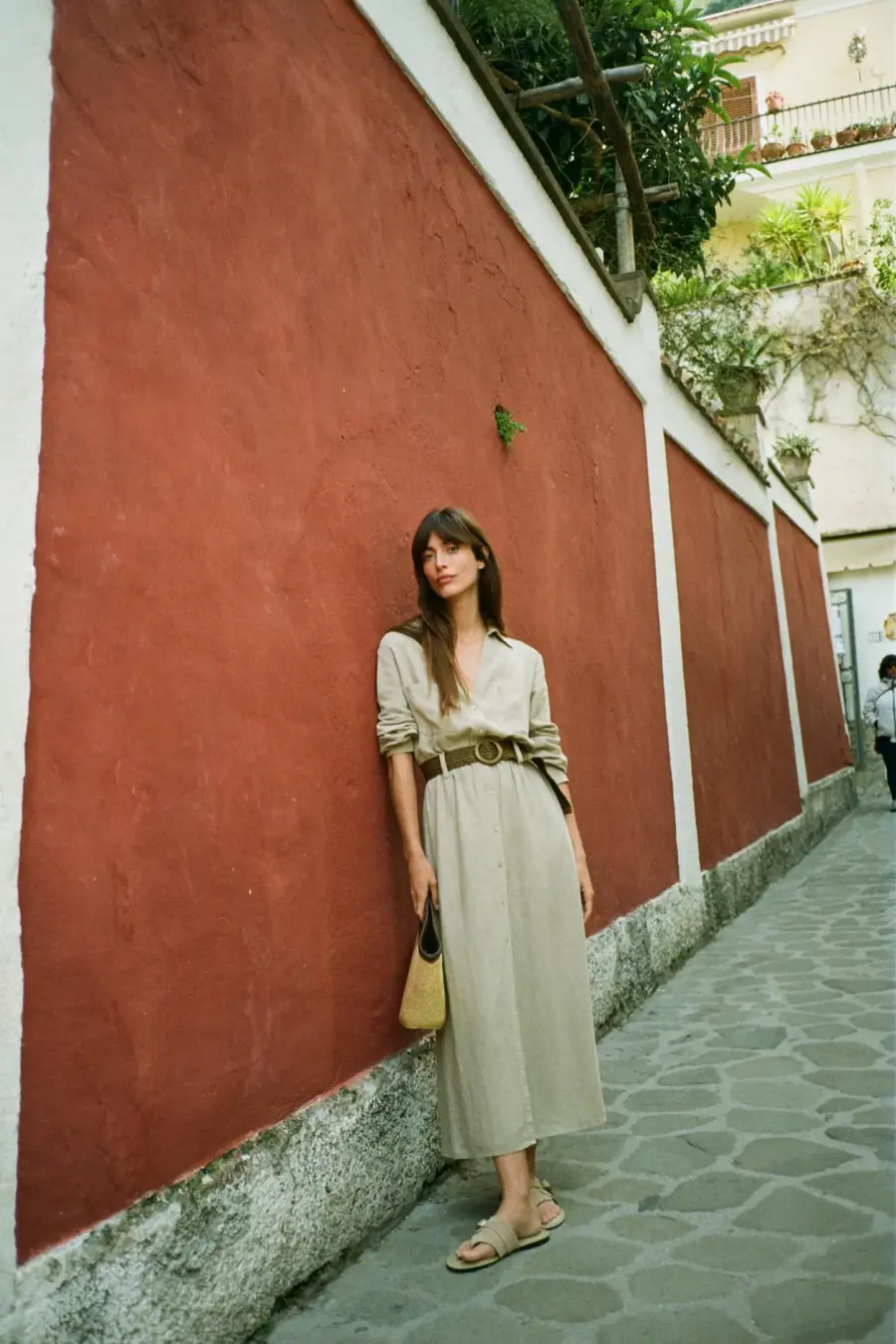 MIDI DRESS WITH BELT
