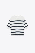 STRIPED SHORT SLEEVE TOP