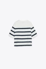 STRIPED SHORT SLEEVE TOP