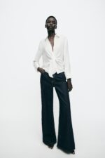 FLOWING SHIRT WITH KNOT