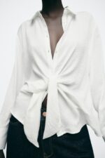FLOWING SHIRT WITH KNOT