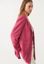 REGULAR LINEN BLEND BLAZER