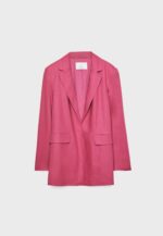 REGULAR LINEN BLEND BLAZER