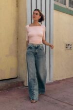 SQUARE NECKLINE T-SHIRT