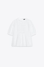 RAMIE SHIRT WITH LACE TRIM