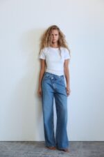 HIGH-WAIST WIDE-LEG TRF JEANS