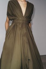 ZW COLLECTION PLEATED MIDI DRESS