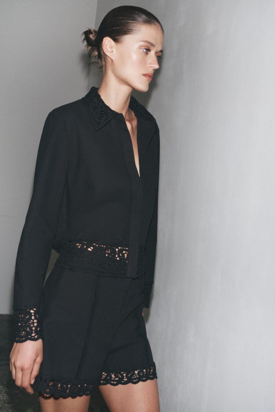 ZW COLLECTION CROCHET SHIRT