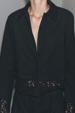 ZW COLLECTION CROCHET SHIRT