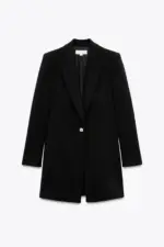 LONG BLAZER WITH SHOULDER PADS