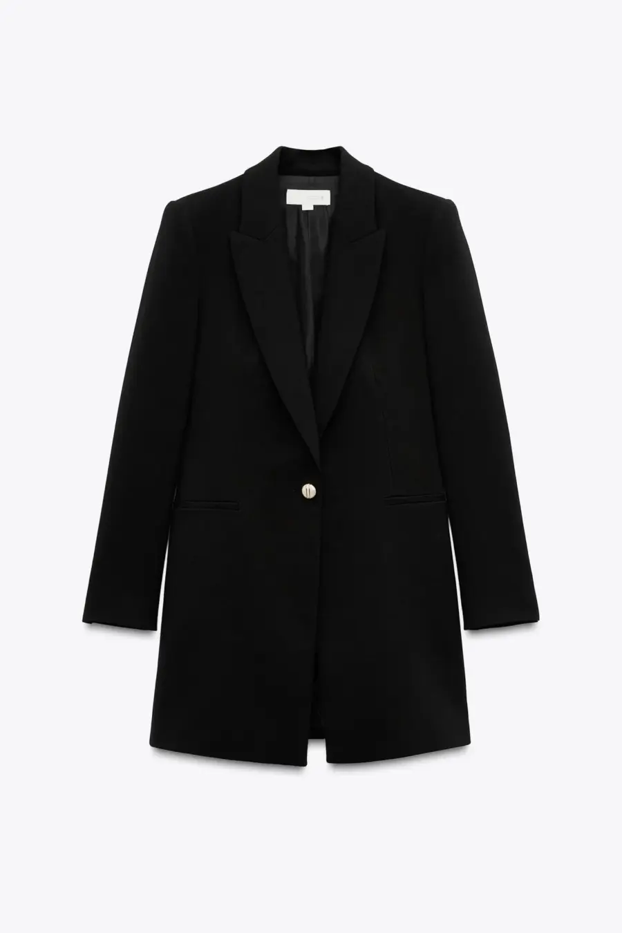 LONG BLAZER WITH SHOULDER PADS