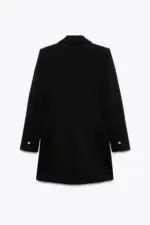 LONG BLAZER WITH SHOULDER PADS