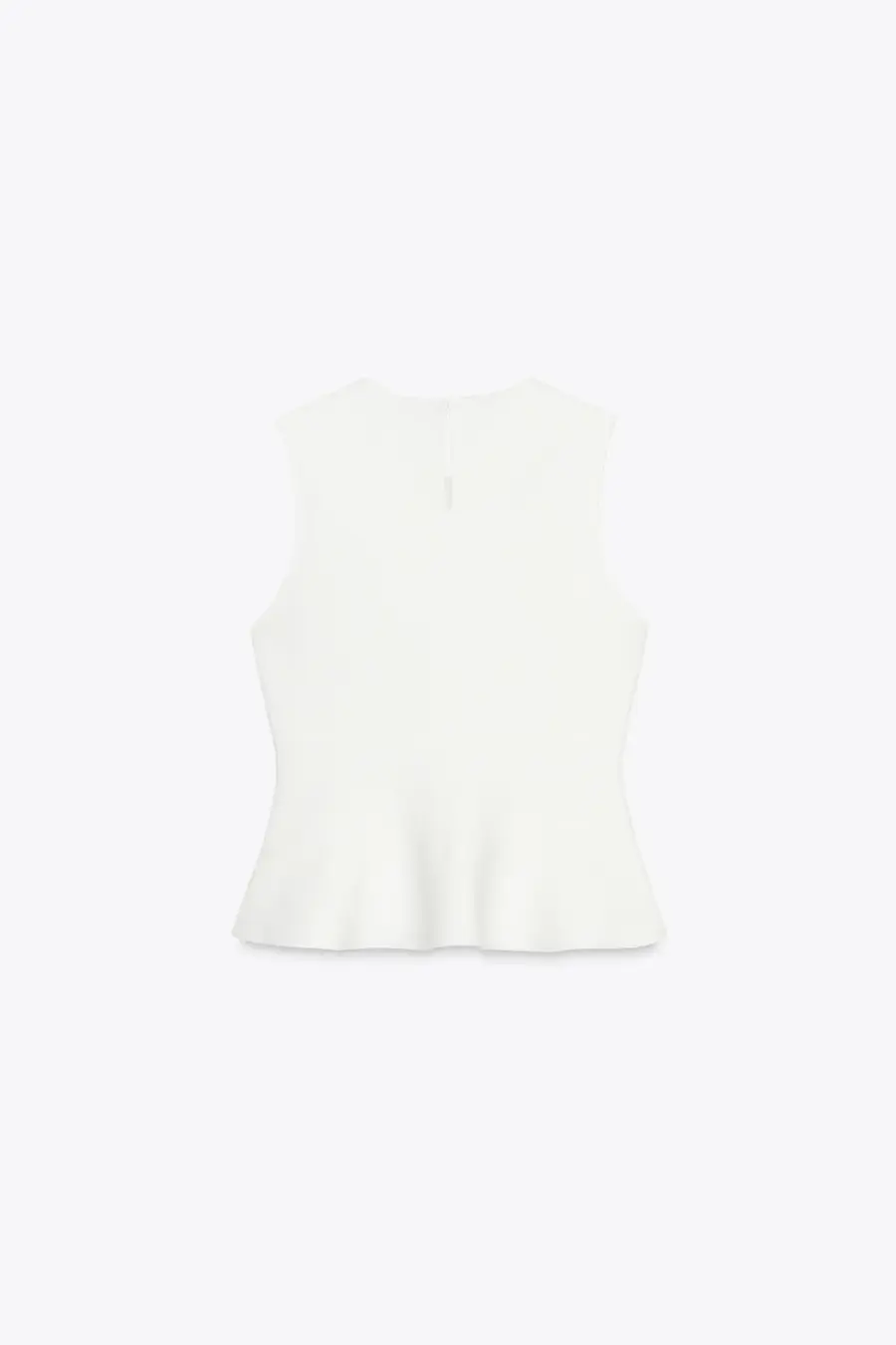 KNIT PEPLUM TOP WITH TIES