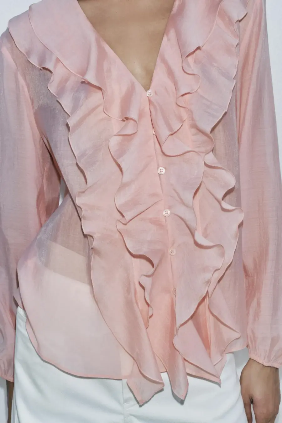 ZW COLLECTION RUFFLED SHIRT