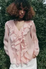 ZW COLLECTION RUFFLED SHIRT